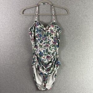 J crew swimsuit womens 10 floral one piece open back